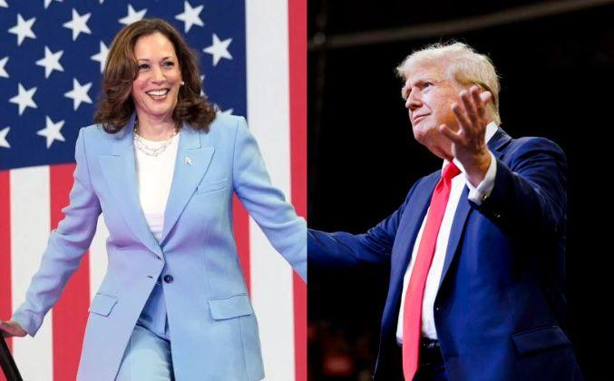 Kamala Harris and Donald Trump