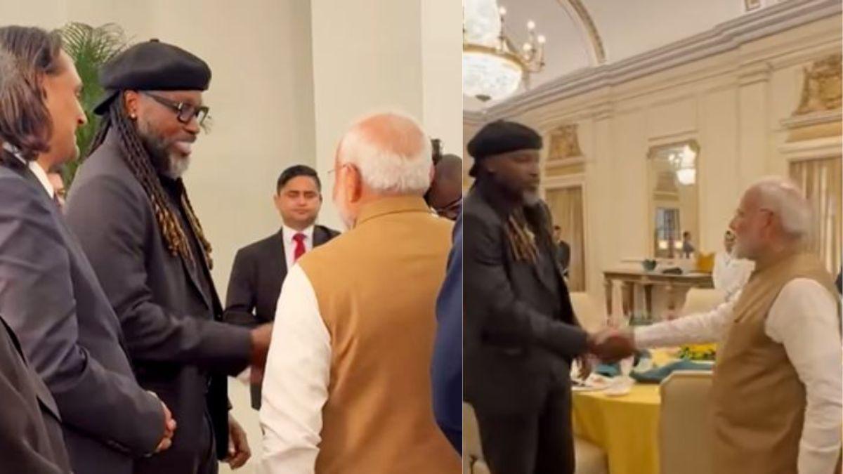 Gayle Meets PM Modi